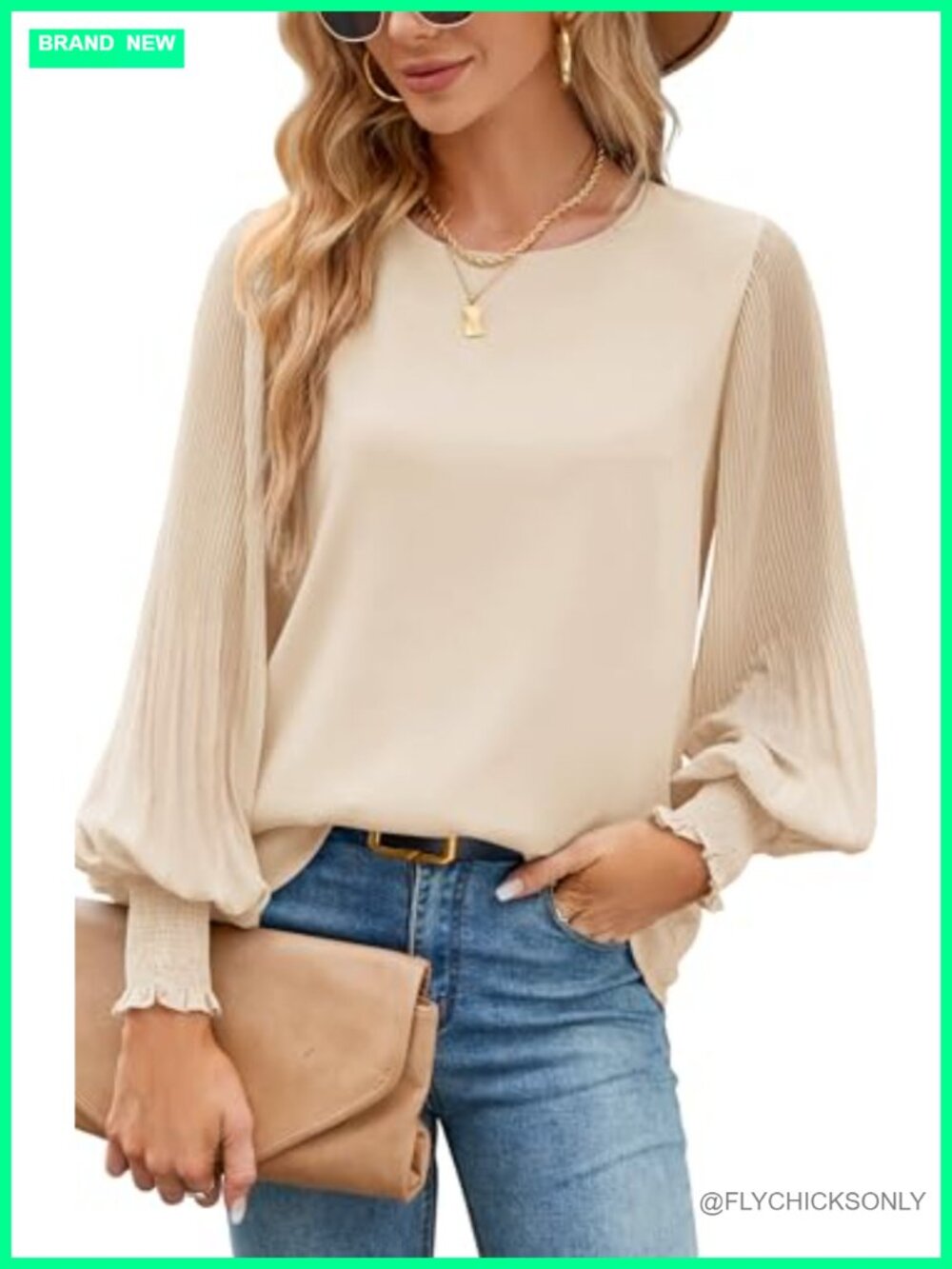 Womens Chiffon Blouse Long Sleeve Dressy Casual Tunic Top